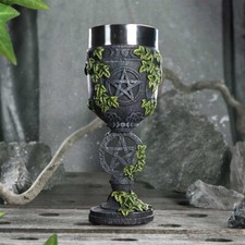 Aged Pentagram Goblet - Nemesis Now Ivy Pentacle Witchcraft Pagan Gothic Altar