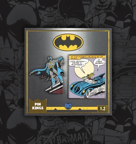 Batman enamel pin kings - 2x,