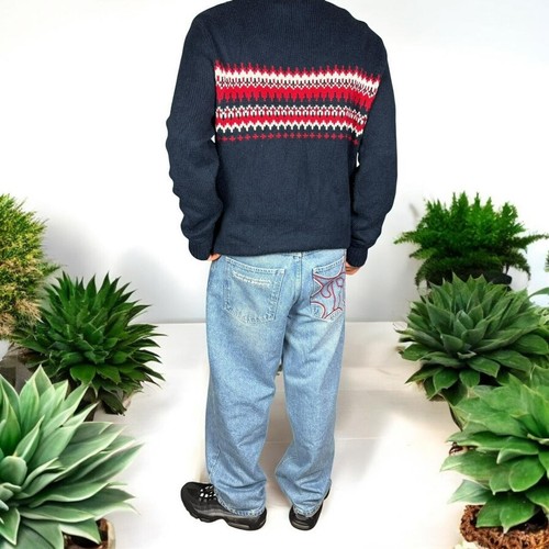 Navy nautica fair isle flag - navy,