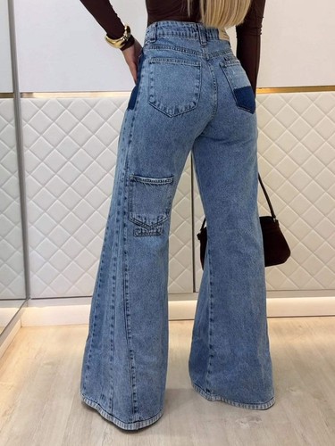 Trendy light blue high - blue,