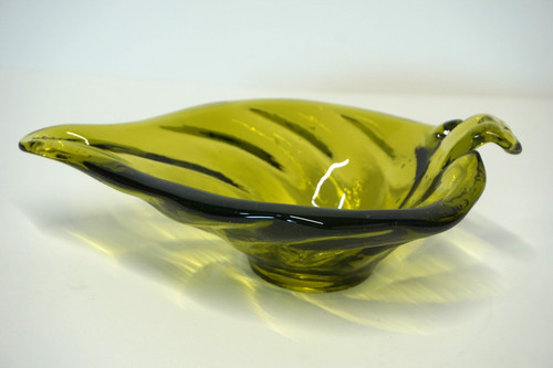 Blown art glass bowl - blown, viking