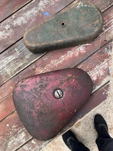 Old british motorcycle - british, side