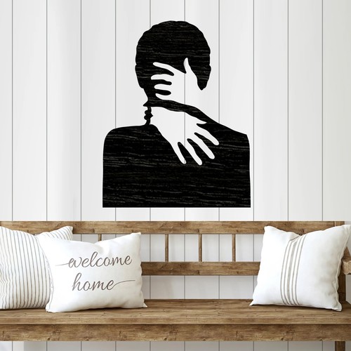 Kissing silhouette cut out - kissing,