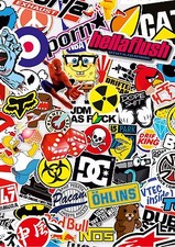 3 A4 Sticker bomb sheets * JD 8M EURO DRIFT VW * stickerbomb car van ipad tablet