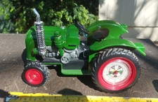 Jeng Sheng Tractor Quartz Large Green Alarm Clock