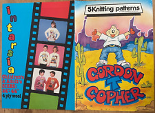 Gordon T Gopher KNITTING PATTERN 5 intarsia jumper sport design Gary Kennedy