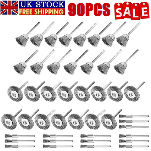 90x wire brush wheel mix - mix,