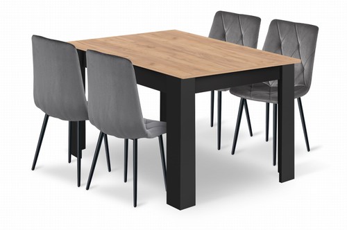 Dining table set 120x80 cm - table,