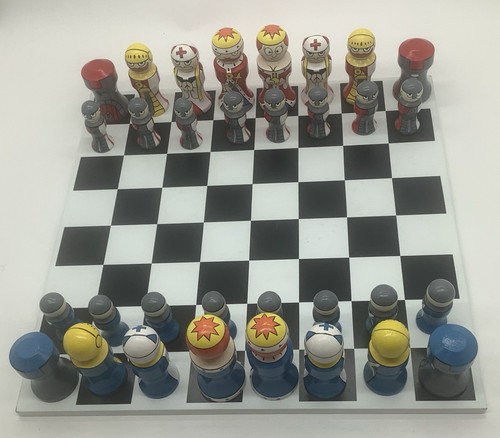 Chess set wooden - set,,