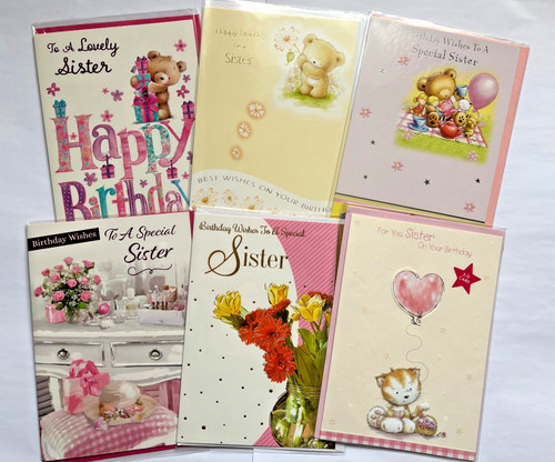 Sister birthday cards - birthday, lots