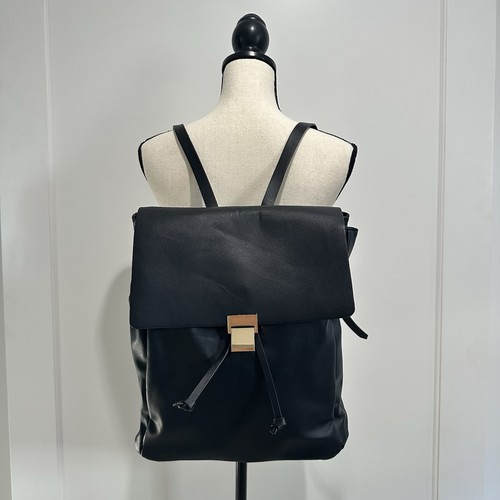 Zara black faux - zara, leather
