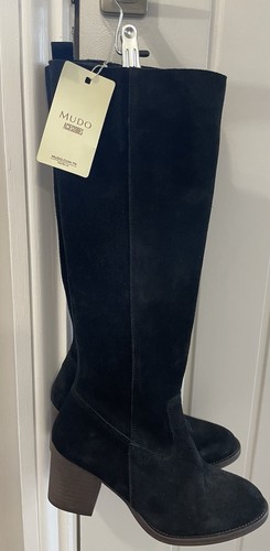 Spanish black suede knee high - spanish,