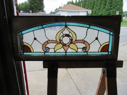 Antique stained glass - antique,