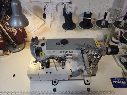 Industrial coverstitch sewing