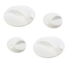 2 x Premium Quality Knob Pack For Galaxy Aqua 1000,2000,3000,4000 Showers White