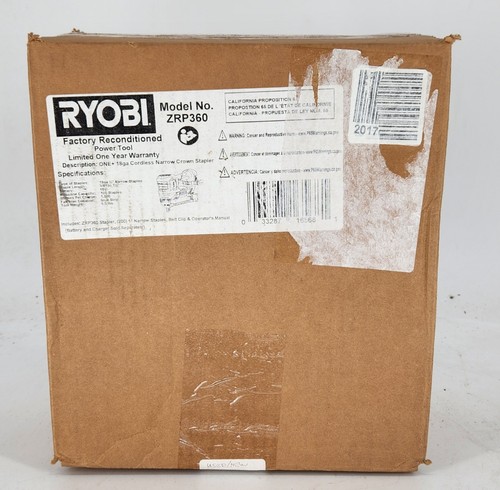 Ryobi zrp360 18v stapler - 18v,