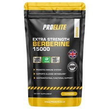 Berberine Extract 15,000mg 25:1 Capsules Vegan Blood Sugar Support Pills Powder