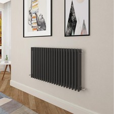 Traditional Cast Iron Style Radiator Horizontal 600x1010mm 3 Column Black