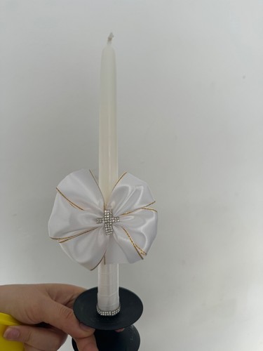 Christening long church - christening, candle