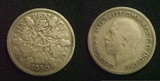 1887 - 1946 BRITISH 925 or 500 SILVER SIXPENCE COIN CHOOSE YOUR DATE