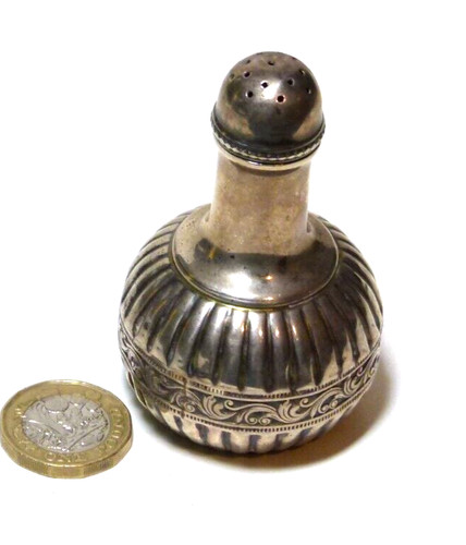 Antique sterling silver ribbed - antique,
