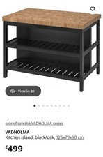 IKEA VADHOLMA Kitchen Island