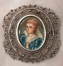 Antique Miniature Portrait