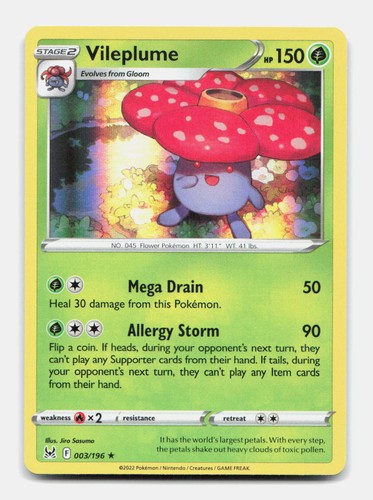 Vileplume 003 196 rare - rare, lor