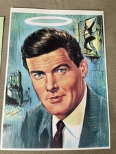 Walt Howarth Signed Art Print The Saint Roger Moore With COA