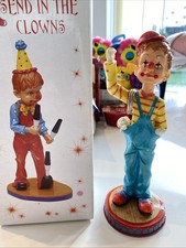 Send In The Clowns THE LEONARDO COLLECTION CLOWN FIGURINE WITH BOX IN MINT CONDI