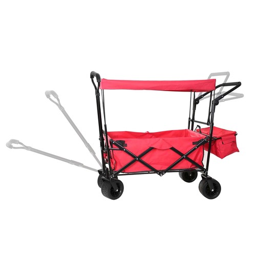 Folding wagon pull along cart - along,