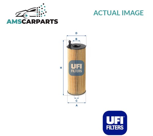 Engine oil filter 2516800 ufi - engine,