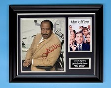 Leslie David Baker Signed Photo Framed & COA The Office Poster Stanley Autograph