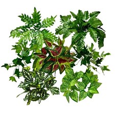 ARTIFICIAL SILK BUSH PLANTS - Vivarium Decoration for Reptile, Amphibian, Invert