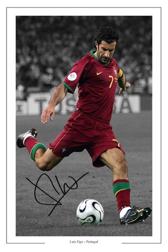 Luis figo portugal signed - luis,