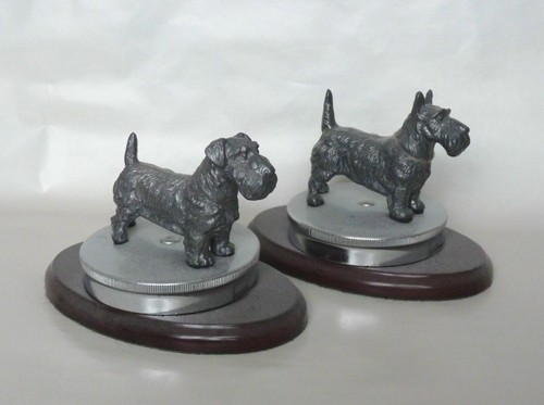 Vintage pair cast white metal - vintage,