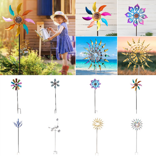 Large windmills for garde - large, 3d