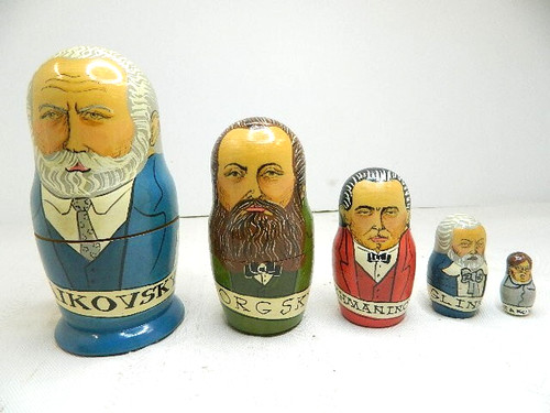 Wooden russian nesting dolls - wooden,