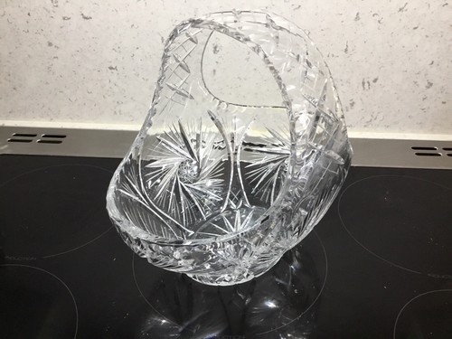 Large leaded cut glass - glass, crystal