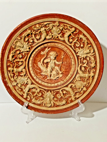 Vtg chalkware wall - chalkware,