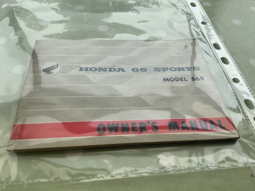 Honda s65 owners manual 1965 - honda,