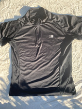 Karrimor Men’s Running Top – M/L Fit – Black – Zip Neck – Used with Wear