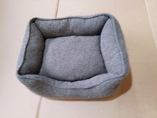 Dream Paws Small Brown Boucle Cord Sofa Dog Cat Bed 50x40x16cm Washable No Tag