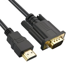 1 HDMI to VGA Cable Monitor Lead PC XBOX Laptop Converter Adapter UK