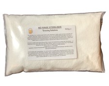 NO RINSE Steriliser 500g Homebrew Beer, Cider, Wine, Sanitizer Cleaner, Value Pk