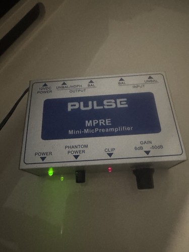 Pulse microphone pre - microphone, pre-amp