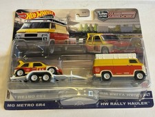 Hot Wheels Premium Car Culture Team Transport MG Metro 6R4 Rally Car & Hauler