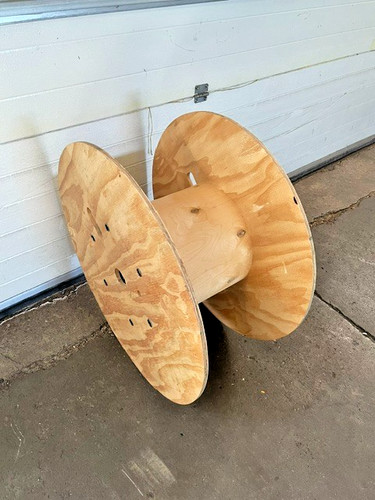 Wooden cable reel drum - reel, /