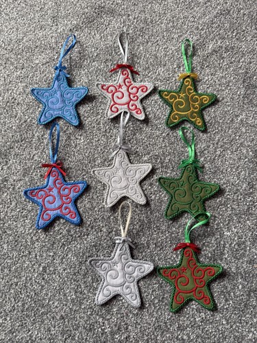 Handmade embroidered star - handmade,