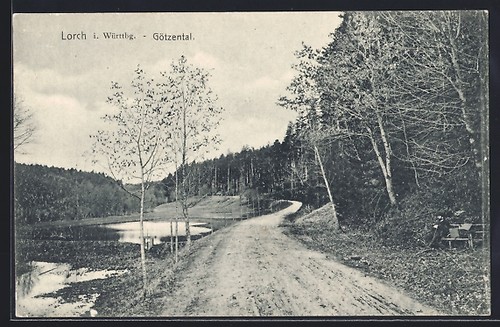 Postcard lorch remstal road - /, remstal,